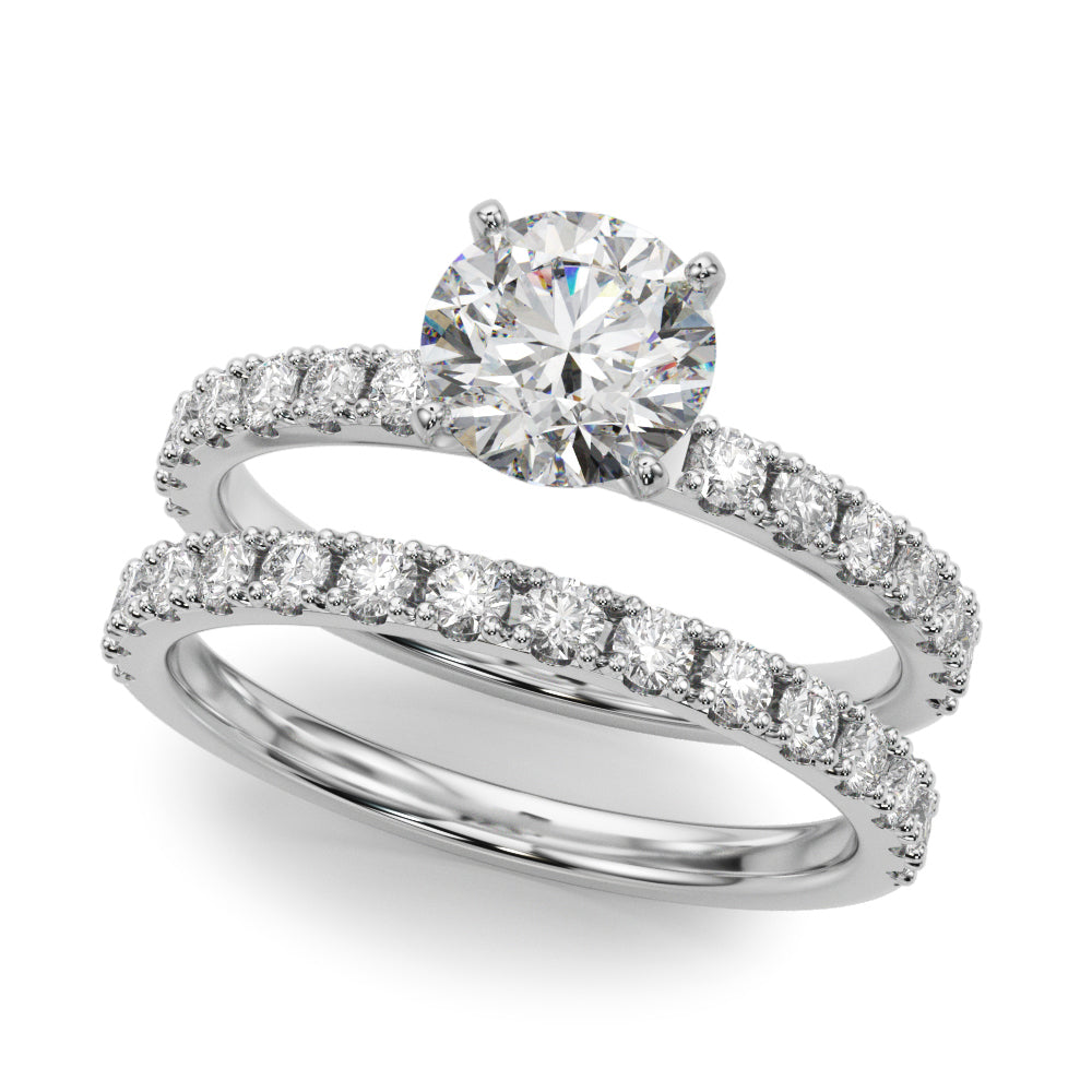 Single Row Engagement Ring