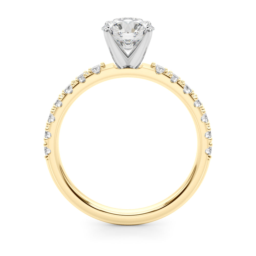 Single Row Engagement Ring