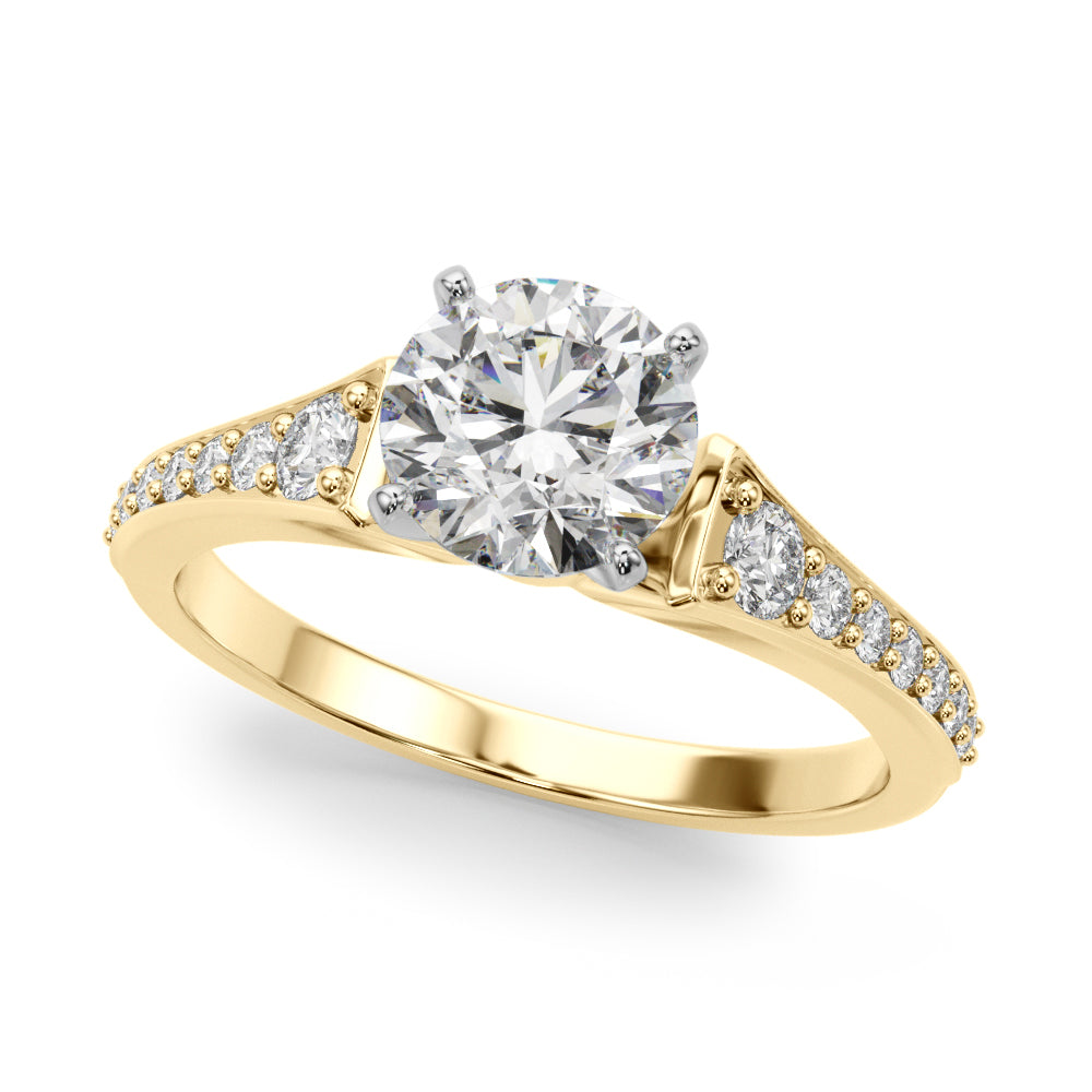 Graduating Single Row Engagement Ring