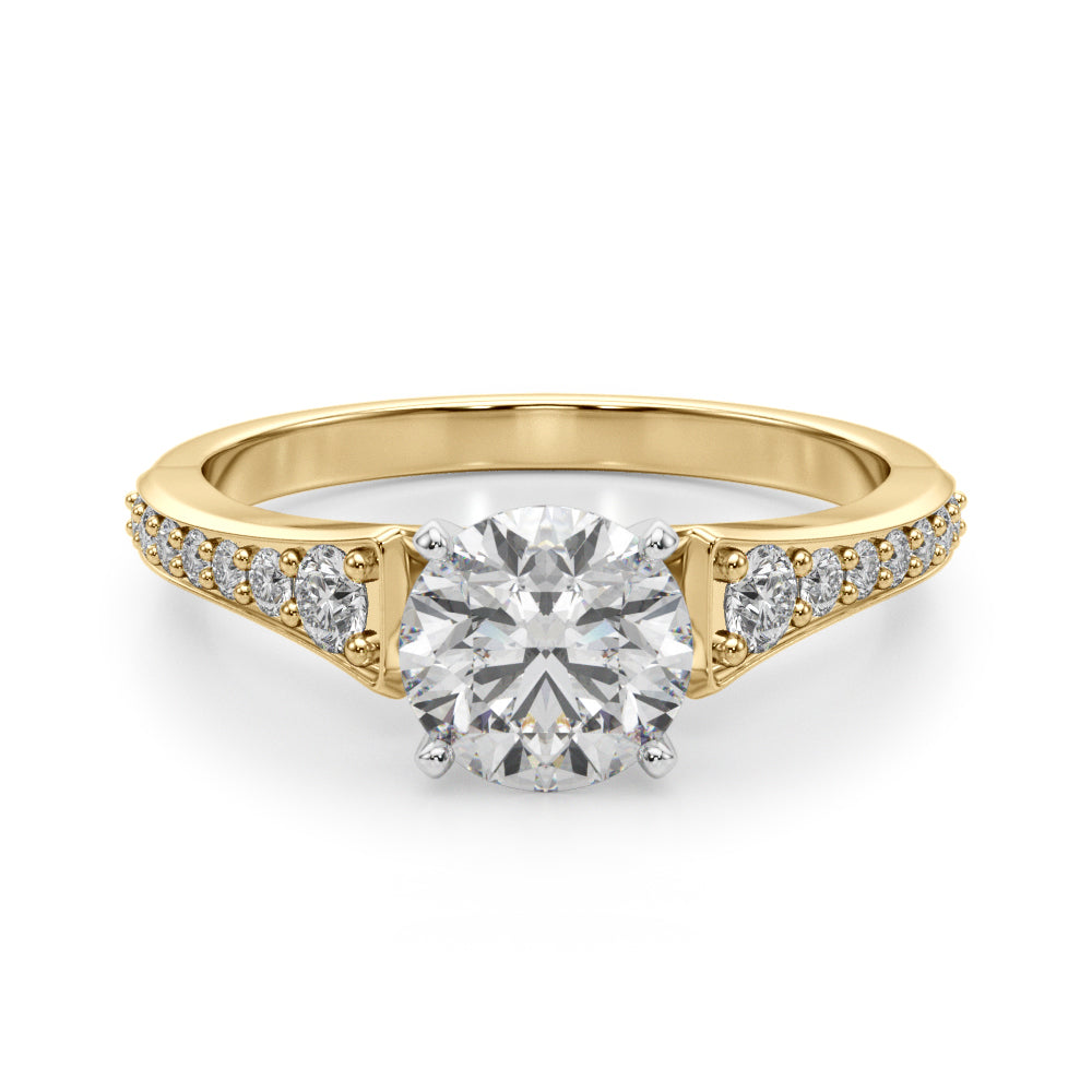 Graduating Single Row Engagement Ring