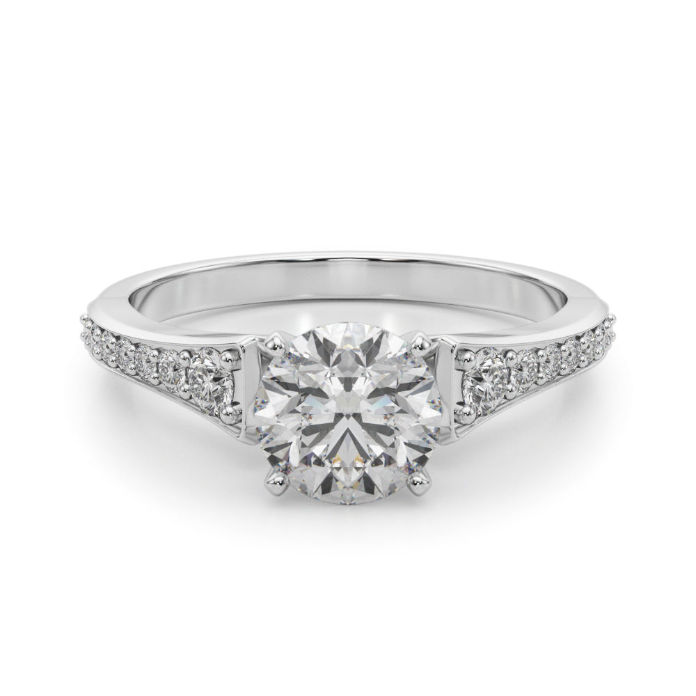 Graduating Single Row Engagement Ring