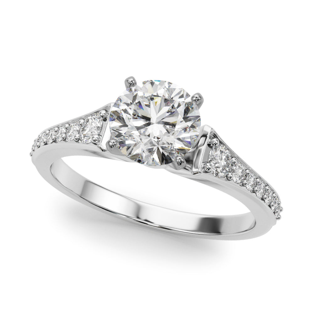 Graduating Single Row Engagement Ring