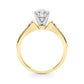 Graduating Single Row Engagement Ring