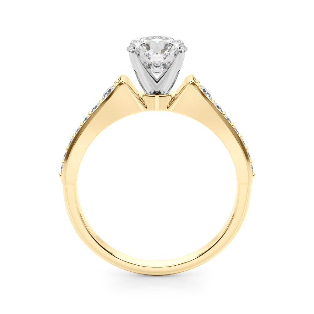Graduating Single Row Engagement Ring