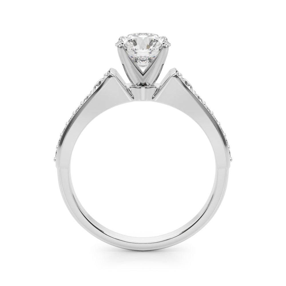 Graduating Single Row Engagement Ring