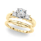 3-Stone Princess Cut Engagement Ring