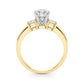 3-Stone Princess Cut Engagement Ring