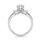 3-Stone Princess Cut Engagement Ring