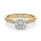Single Row Engagement Ring