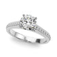 Single Row Engagement Ring
