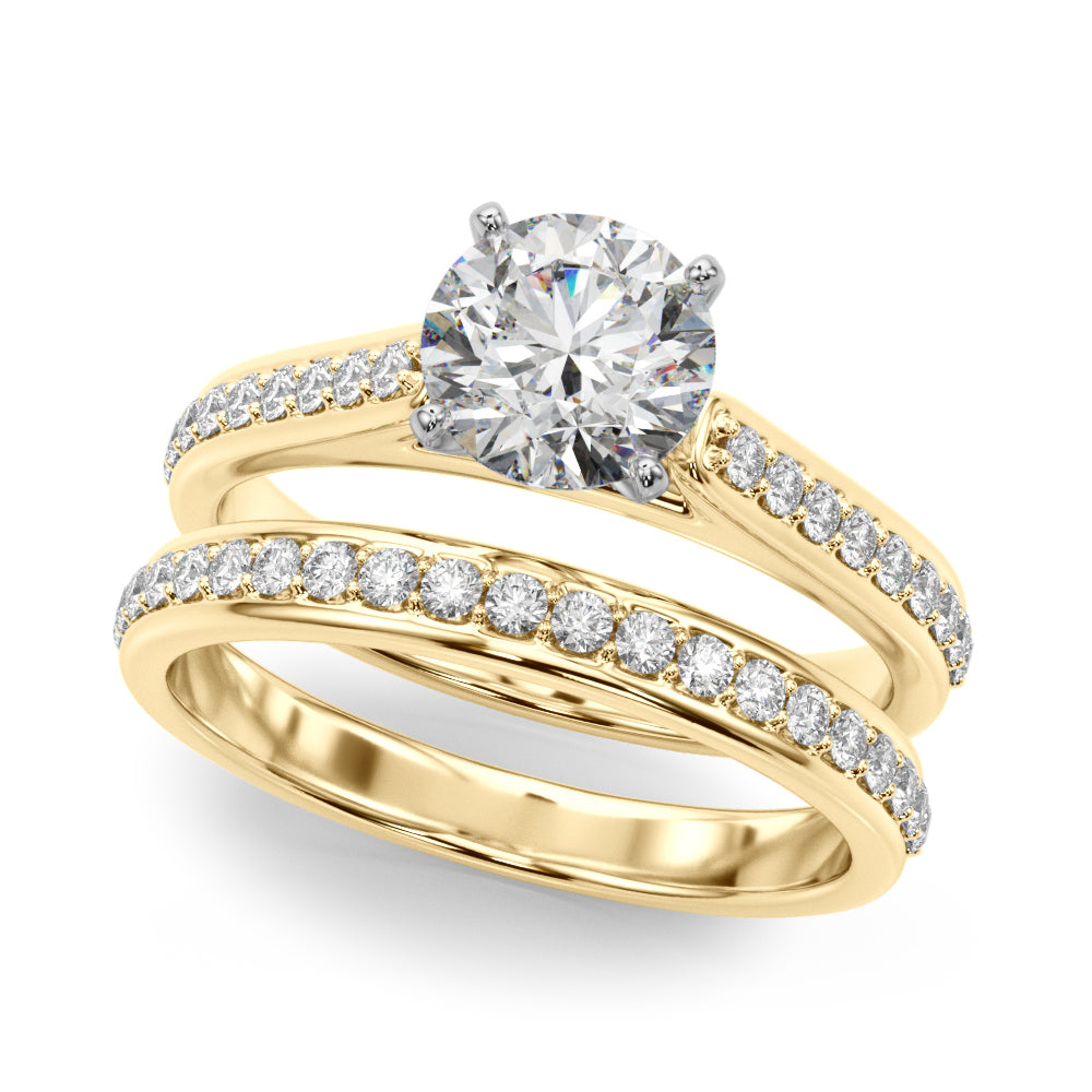 Single Row Engagement Ring