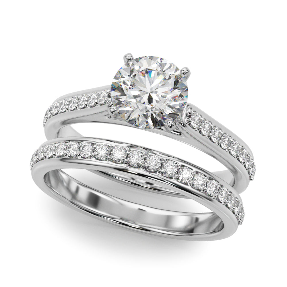 Single Row Engagement Ring