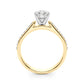 Single Row Engagement Ring