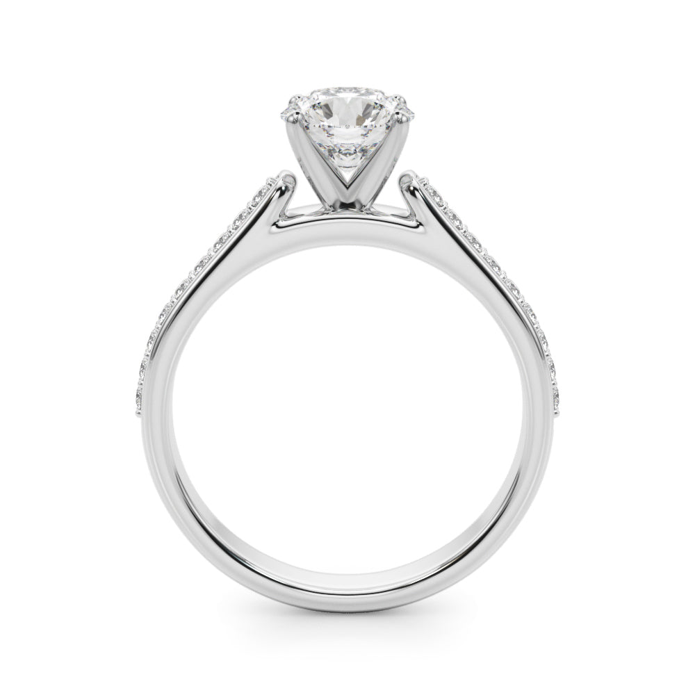 Single Row Engagement Ring