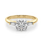 Tapered Baguette 3-Stone Engagement Ring