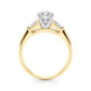 Tapered Baguette 3-Stone Engagement Ring