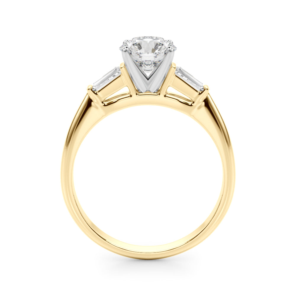 Tapered Baguette 3-Stone Engagement Ring