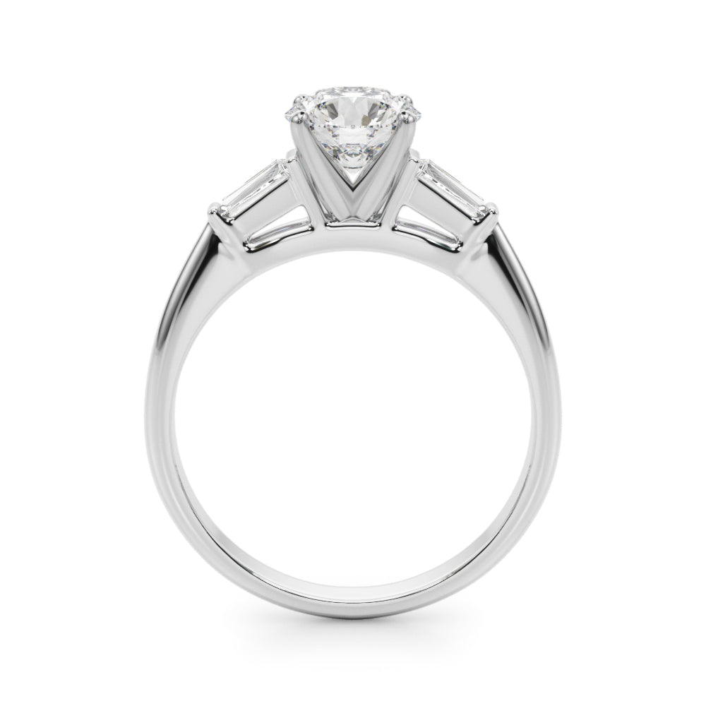 Tapered Baguette 3-Stone Engagement Ring