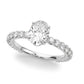 OVAL SINGLE ROW SHARED PR ENG RING