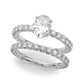 OVAL SINGLE ROW SHARED PR ENG RING