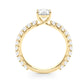 OVAL SINGLE ROW SHARED PR ENG RING