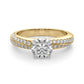 Multirow Twisted Engagement Rings