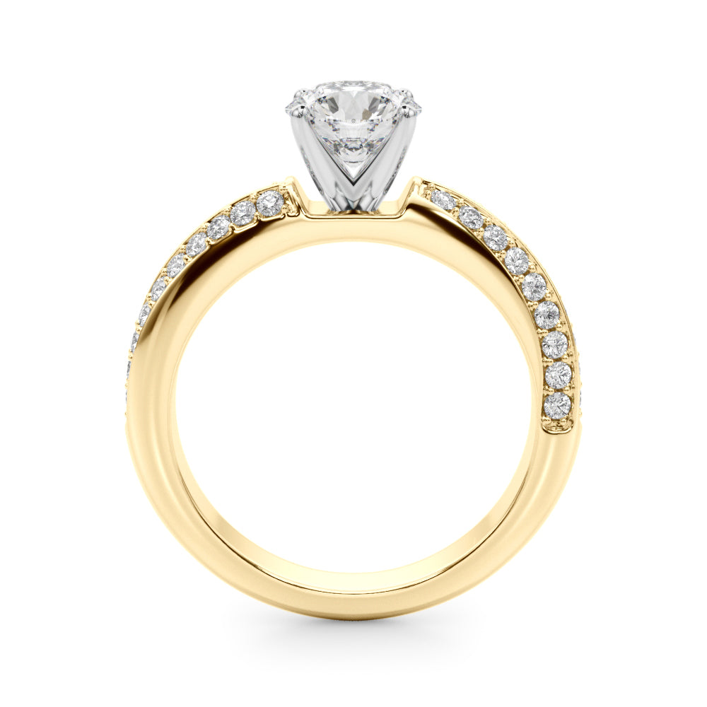 Multirow Twisted Engagement Rings