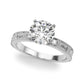 Alternating Round & Baguette Stackable Engagement Rings