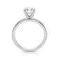 Alternating Round & Baguette Stackable Engagement Rings