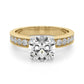 Antique Milgrain Prong Set Engagement Ring