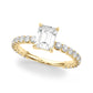 Single Row Trellis Shared Prong Engagement Ring
