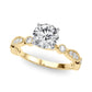 Vintage Inspired Milgrain Engagement Ring