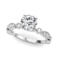 Vintage Inspired Milgrain Engagement Ring