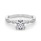 Vintage Inspired Milgrain Engagement Ring