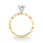 Vintage Inspired Milgrain Engagement Ring