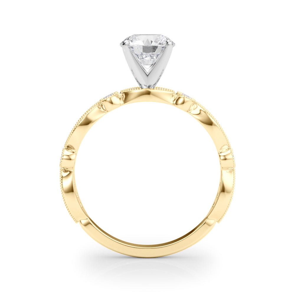 Vintage Inspired Milgrain Engagement Ring