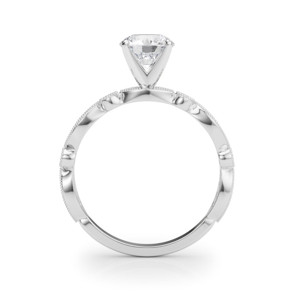 Vintage Inspired Milgrain Engagement Ring