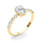 OVAL SINGLE ROW SHARED PR ENG RING