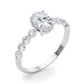 OVAL SINGLE ROW SHARED PR ENG RING