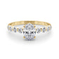 OVAL SINGLE ROW SHARED PR ENG RING
