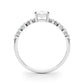OVAL SINGLE ROW SHARED PR ENG RING
