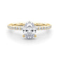Hidden Halo Oval Engagement Ring