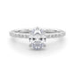 Hidden Halo Oval Engagement Ring