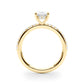 Hidden Halo Oval Engagement Ring