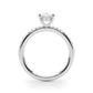 Hidden Halo Oval Engagement Ring