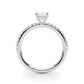 Hidden Halo Emerald Cut Engagement Ring
