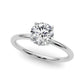 Hidden Halo Round Engagement Ring