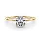 Hidden Halo Round Engagement Ring