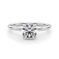 Hidden Halo Round Engagement Ring