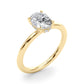 Hidden Halo Oval Engagement Ring